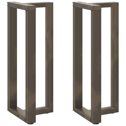 Bar Table Legs T-Shaped 2 pcs Natural Steel 40x35x(100-101) cm Steel