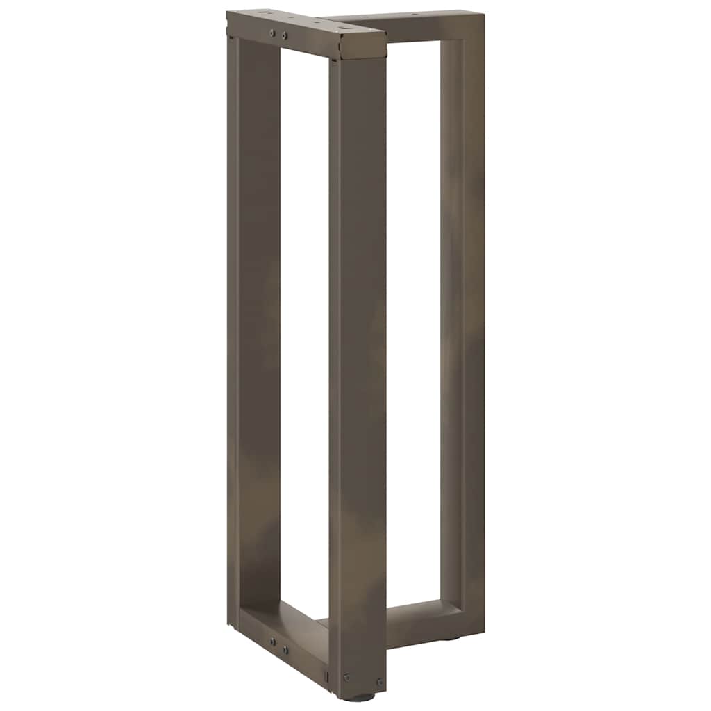 Bar Table Legs T-Shaped 2 pcs Natural Steel 40x35x(100-101) cm Steel