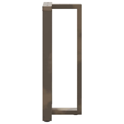 Bar Table Legs T-Shaped 2 pcs Natural Steel 40x35x(100-101) cm Steel