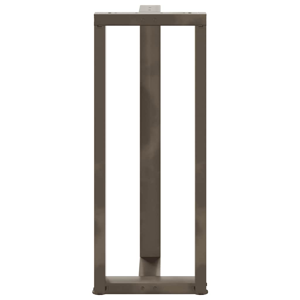 Bar Table Legs T-Shaped 2 pcs Natural Steel 40x35x(100-101) cm Steel