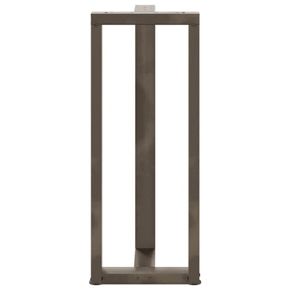 Bar Table Legs T-Shaped 2 pcs Natural Steel 40x35x(100-101) cm Steel