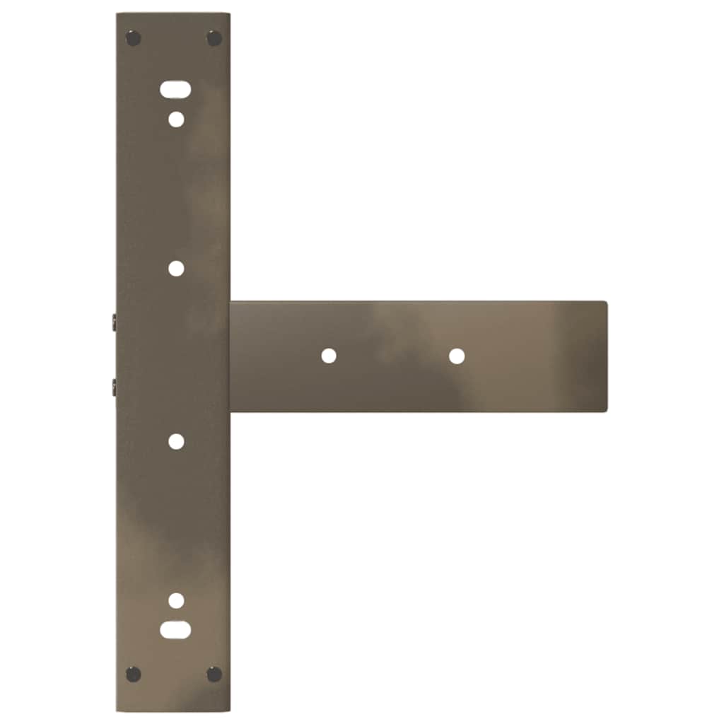 Bar Table Legs T-Shaped 2 pcs Natural Steel 40x35x(100-101) cm Steel