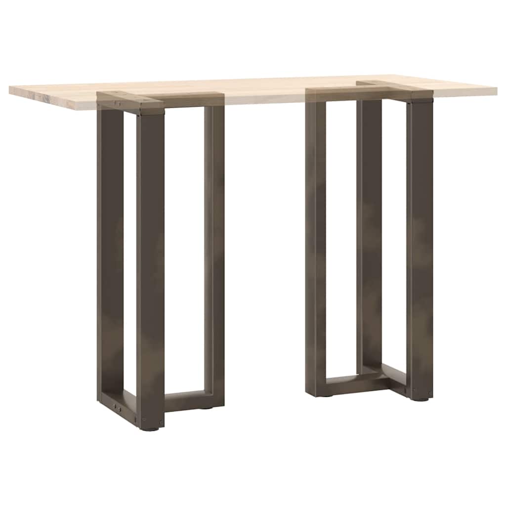 Bar Table Legs T-Shaped 2 pcs Natural Steel 40x35x(100-101) cm Steel