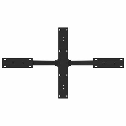 Coffee Table Leg Spider Shape Black 98x58x(42-43) cm Steel