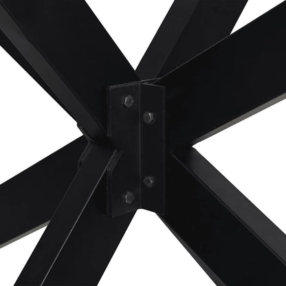 Coffee Table Leg Spider Shape Black 98x58x(42-43) cm Steel