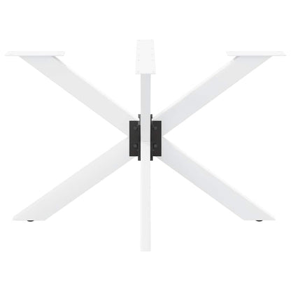 Dining Table Leg Spider Shape White 120x68x(72-73) cm Steel