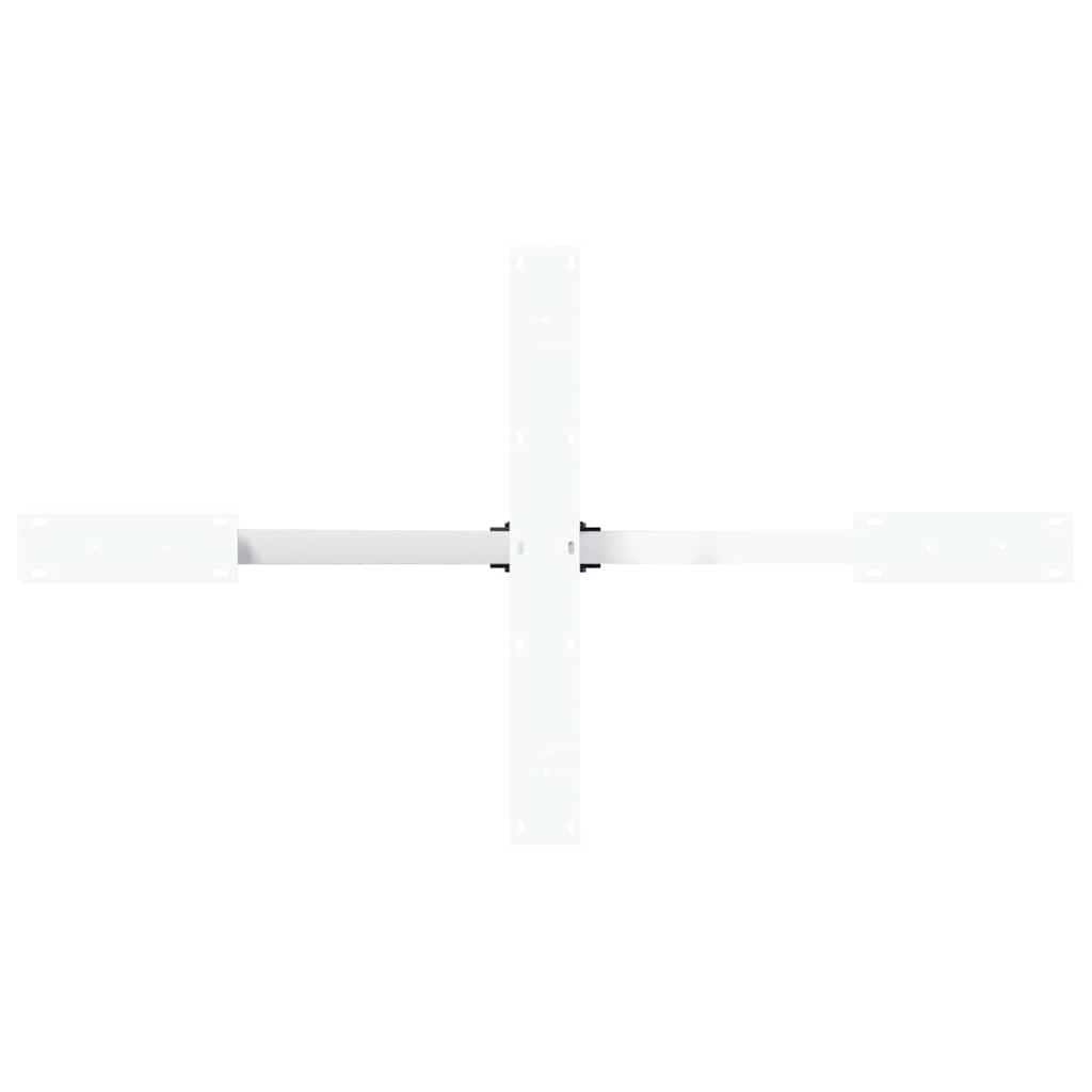 Dining Table Leg Spider Shape White 120x68x(72-73) cm Steel