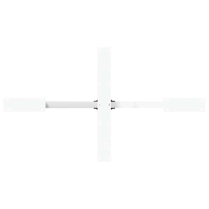 Dining Table Leg Spider Shape White 120x68x(72-73) cm Steel