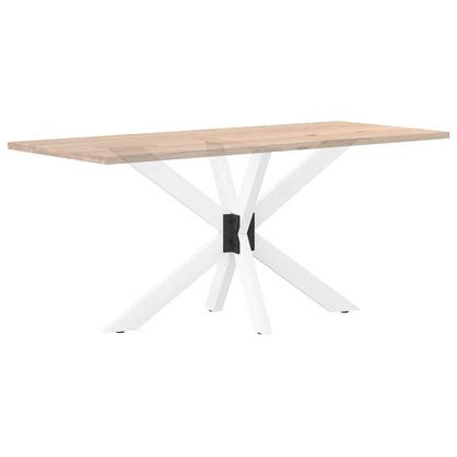 Dining Table Leg Spider Shape White 120x68x(72-73) cm Steel