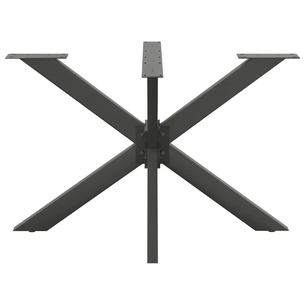 Dining Table Leg Spider Shape Anthracite 120x68x(72-73) cm Steel