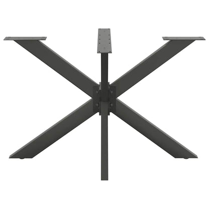 Dining Table Leg Spider Shape Anthracite 120x68x(72-73) cm Steel