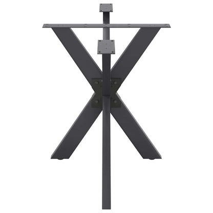 Dining Table Leg Spider Shape Anthracite 120x68x(72-73) cm Steel