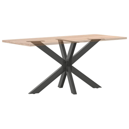 Dining Table Leg Spider Shape Anthracite 120x68x(72-73) cm Steel