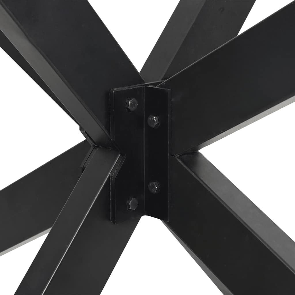 Dining Table Leg Spider Shape Anthracite 120x68x(72-73) cm Steel