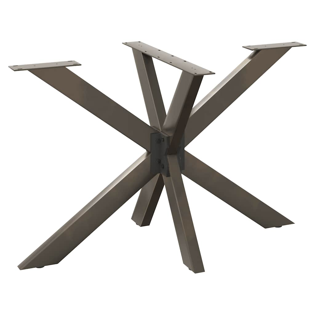 Dining Table Leg Spider Shape Black 120x68x(72-73) cm Steel