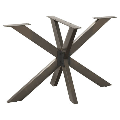 Dining Table Leg Spider Shape Black 120x68x(72-73) cm Steel