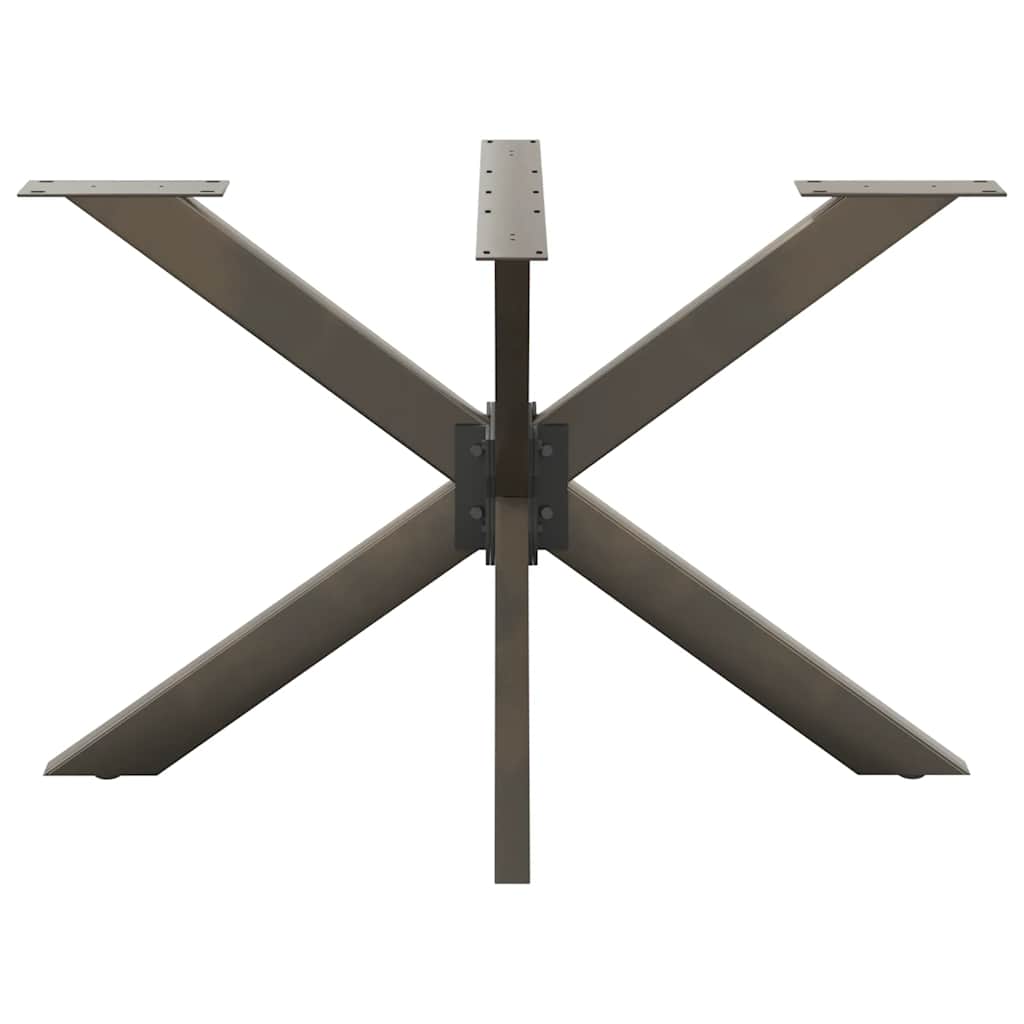 Dining Table Leg Spider Shape Black 120x68x(72-73) cm Steel