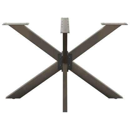 Dining Table Leg Spider Shape Black 120x68x(72-73) cm Steel