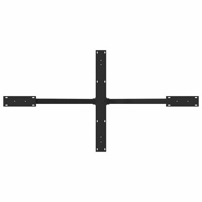 Dining Table Leg Spider Shape Black 150x78x(72-73) cm Steel