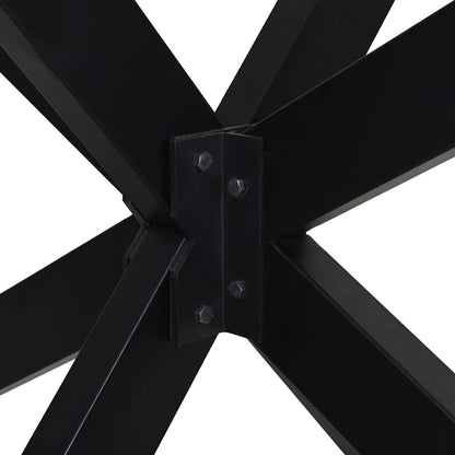 Dining Table Leg Spider Shape Black 150x78x(72-73) cm Steel