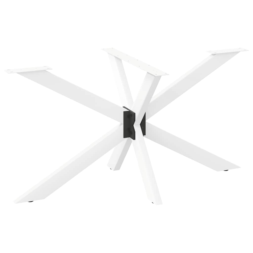 Dining Table Leg Spider Shape White 150x78x(72-73) cm Steel