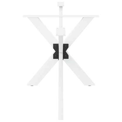 Dining Table Leg Spider Shape White 150x78x(72-73) cm Steel