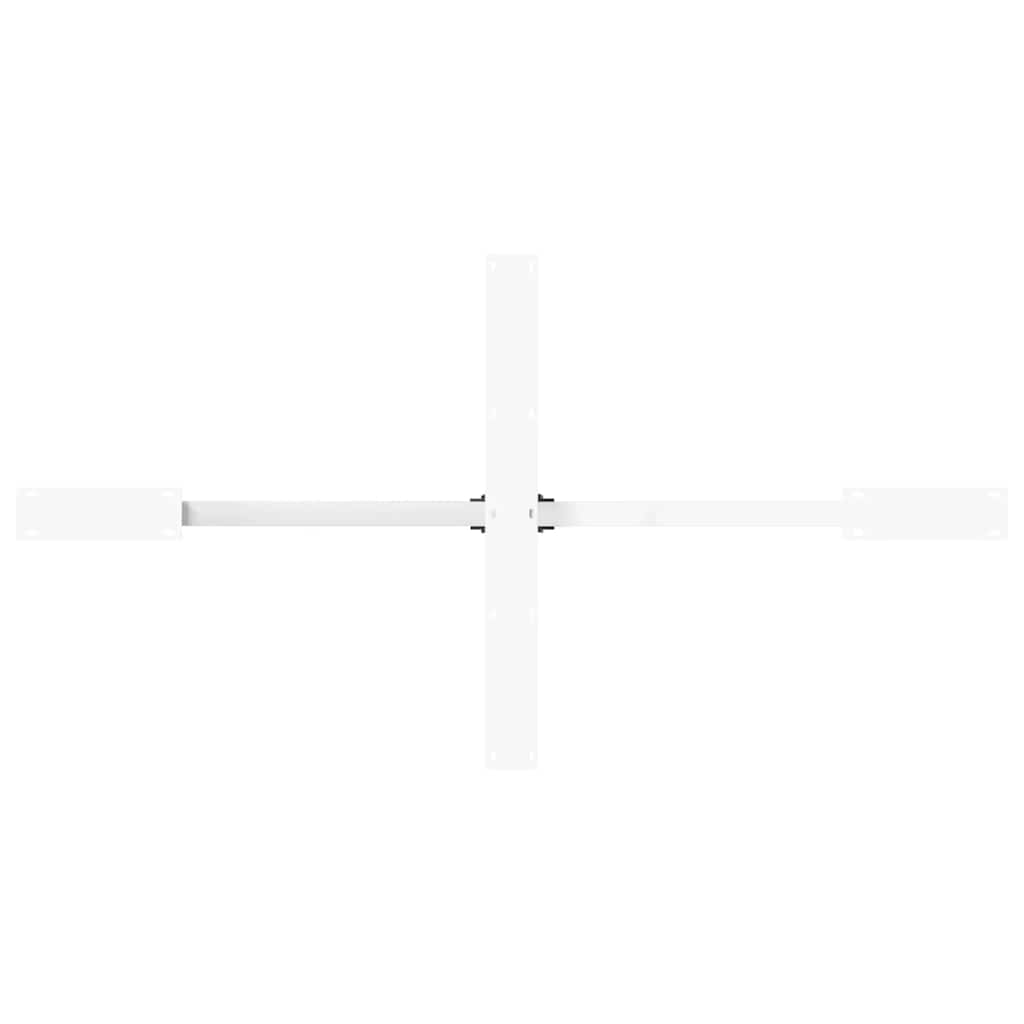 Dining Table Leg Spider Shape White 150x78x(72-73) cm Steel