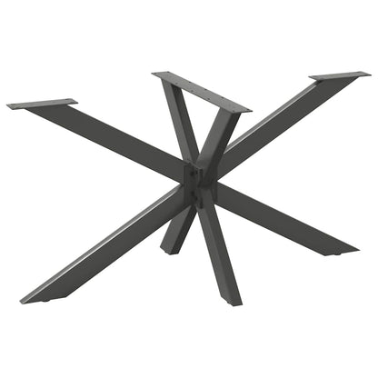 Dining Table Leg Spider Shape Anthracite 150x78x(72-73) cm Steel