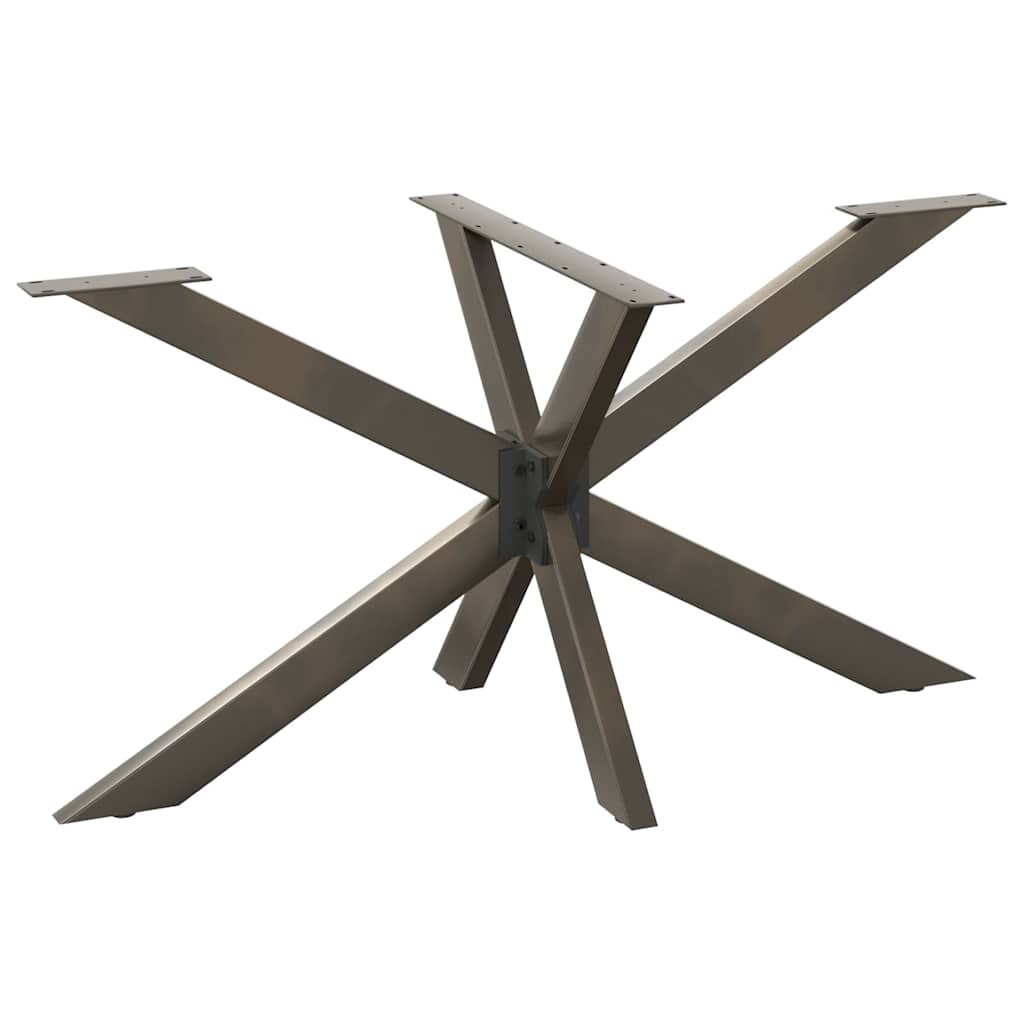 Dining Table Leg Spider Shape Black 150x78x(72-73) cm Steel