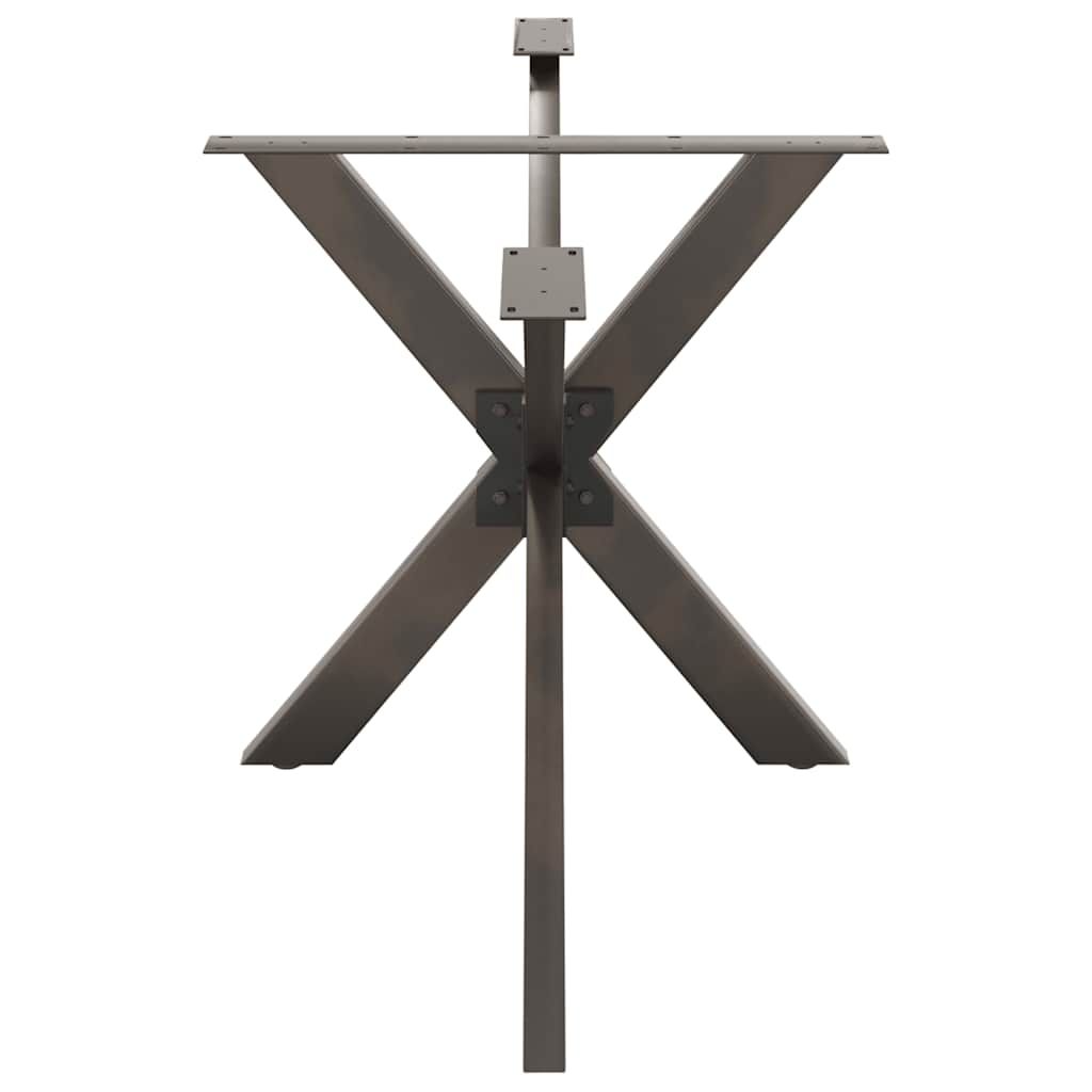 Dining Table Leg Spider Shape Black 150x78x(72-73) cm Steel