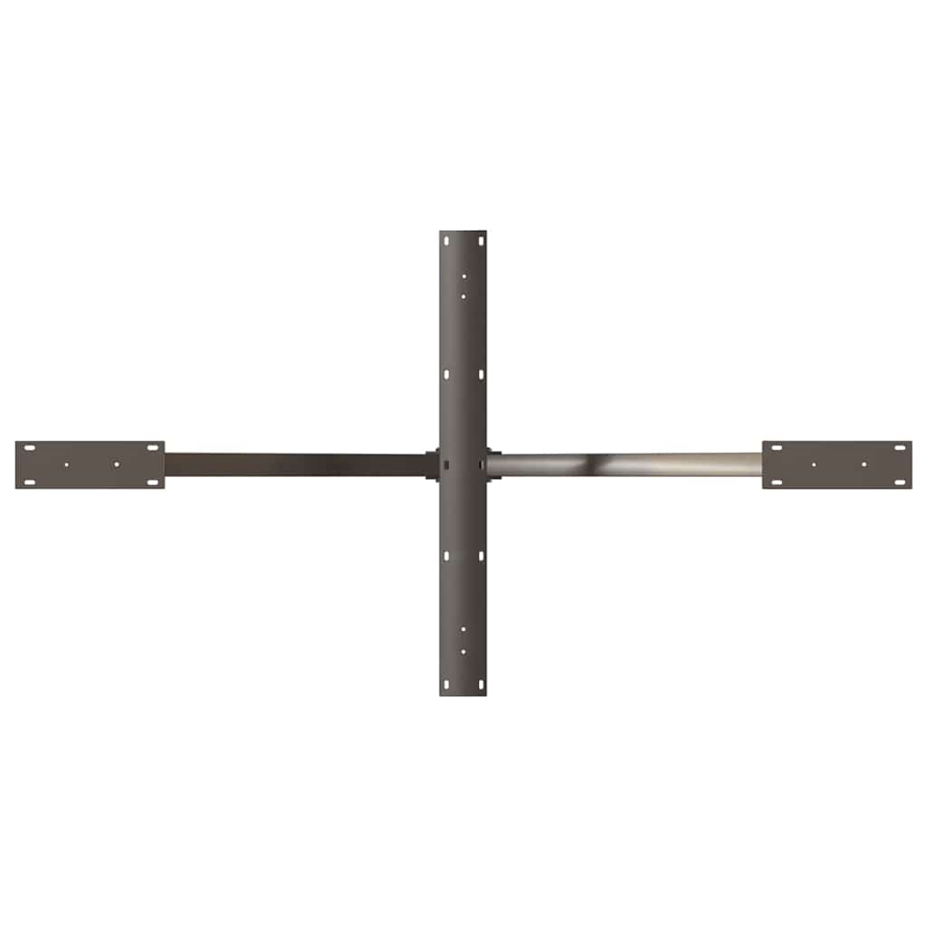 Dining Table Leg Spider Shape Black 150x78x(72-73) cm Steel