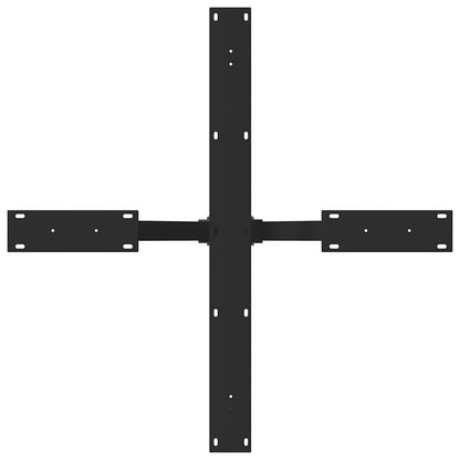 Dining Table Leg Spider Shape Black 85x85x(72-73) cm Steel