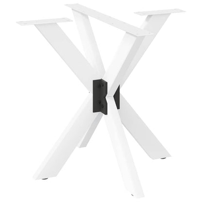 Dining Table Leg Spider Shape White 85x85x(72-73) cm Steel