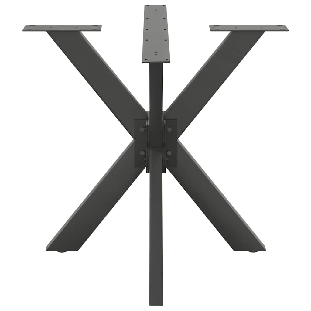 Dining Table Leg Spider Shape Anthracite 85x85x(72-73) cm Steel