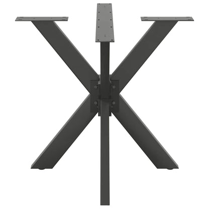 Dining Table Leg Spider Shape Anthracite 85x85x(72-73) cm Steel