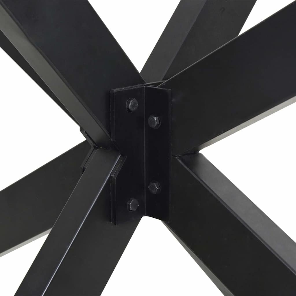 Dining Table Leg Spider Shape Anthracite 85x85x(72-73) cm Steel