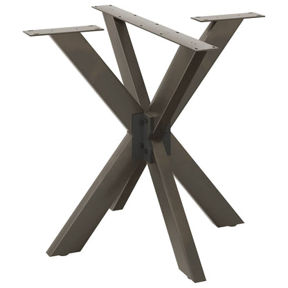Dining Table Leg Spider Shape Black 85x85x(72-73) cm Steel