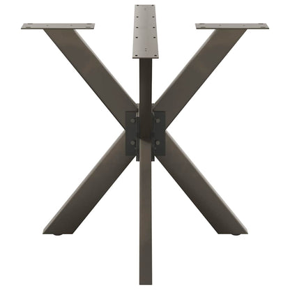 Dining Table Leg Spider Shape Black 85x85x(72-73) cm Steel