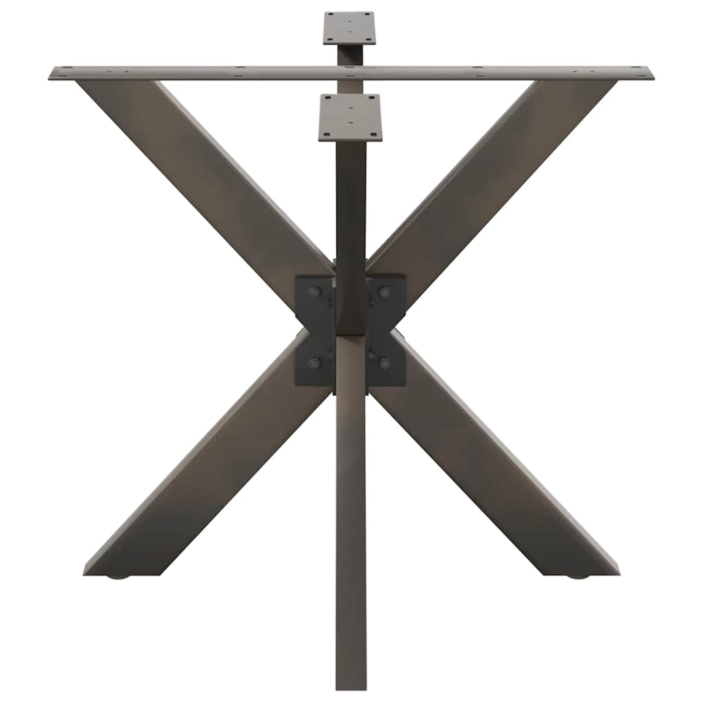 Dining Table Leg Spider Shape Black 85x85x(72-73) cm Steel