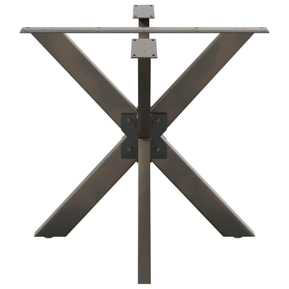 Dining Table Leg Spider Shape Black 85x85x(72-73) cm Steel