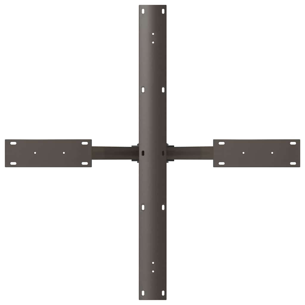 Dining Table Leg Spider Shape Black 85x85x(72-73) cm Steel