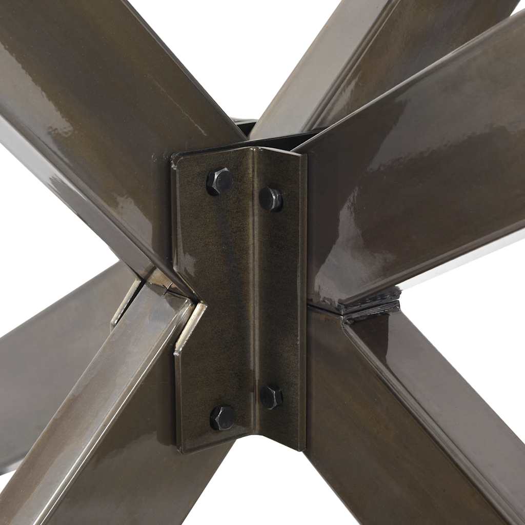 Dining Table Leg Spider Shape Black 85x85x(72-73) cm Steel