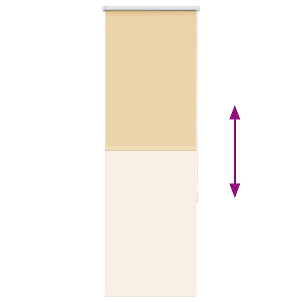 Roller Blind Blackout Beige 55x130 cm Fabric Width 50.7 cm Polyester