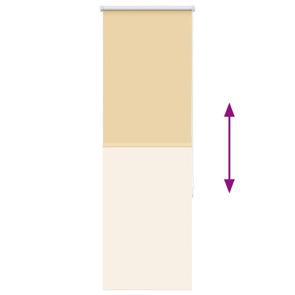Roller Blind Blackout Beige 55x130 cm Fabric Width 50.7 cm Polyester