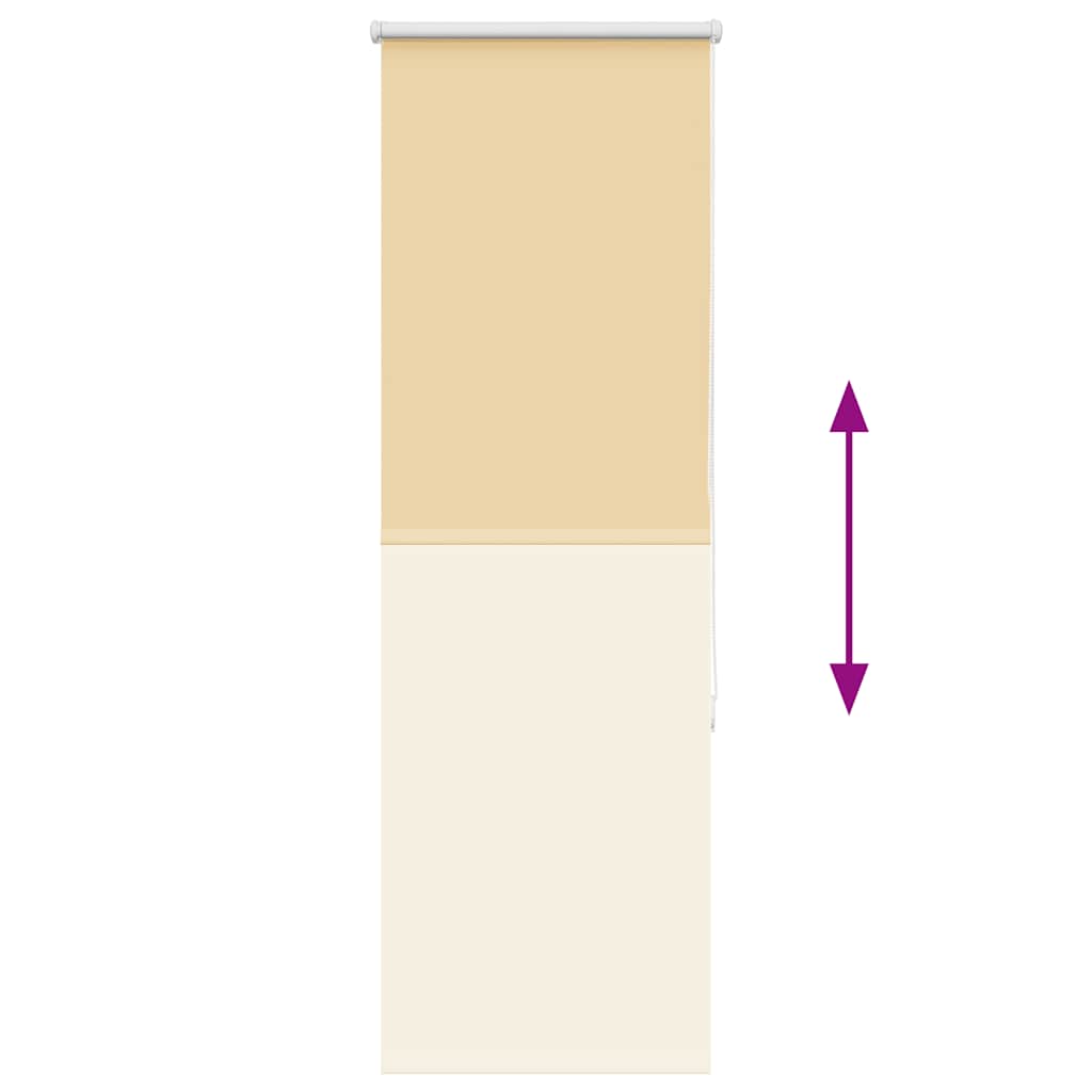 Roller Blind Blackout Beige 60x130 cm Fabric Width 55.7 cm Polyester