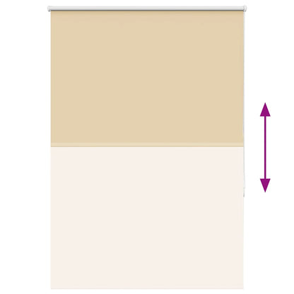 Roller Blind Blackout Beige 100x130 cm Fabric Width 95.7 cm Polyester