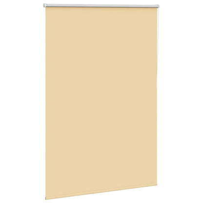 Roller Blind Blackout Beige 110x130 cm Fabric Width 105.7 cm Polyester