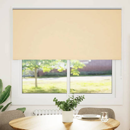 Roller Blind Blackout Beige 155x130 cm Fabric Width 151.6 cm Polyester