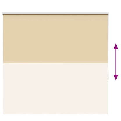 Roller Blind Blackout Beige 165x130 cm Fabric Width 161.6 cm Polyester
