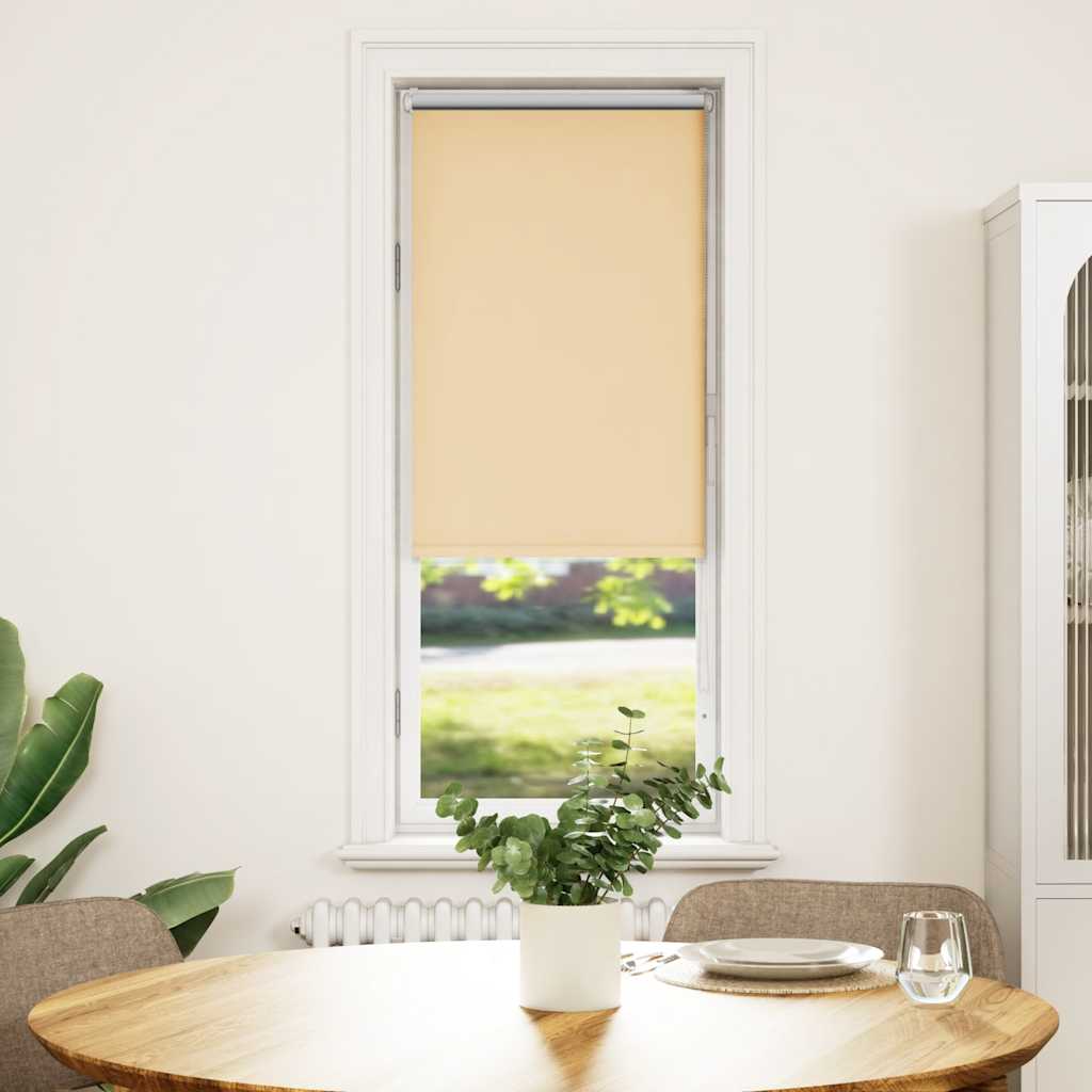 Roller Blind Blackout Beige 45x150 cm Fabric Width 40.7 cm Polyester